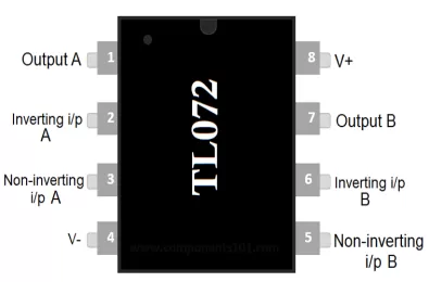 IC TL072 thông số kỹ thuật sơ đồ chân datasheet